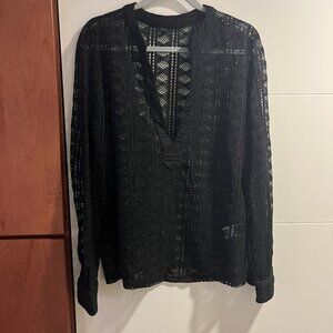 Sheer Long Sleeve Shirt